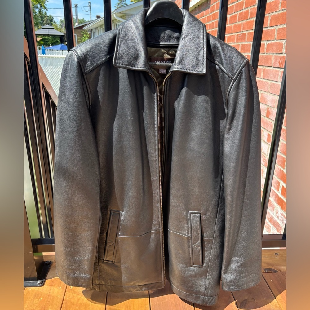 Danier Black Leather Coat